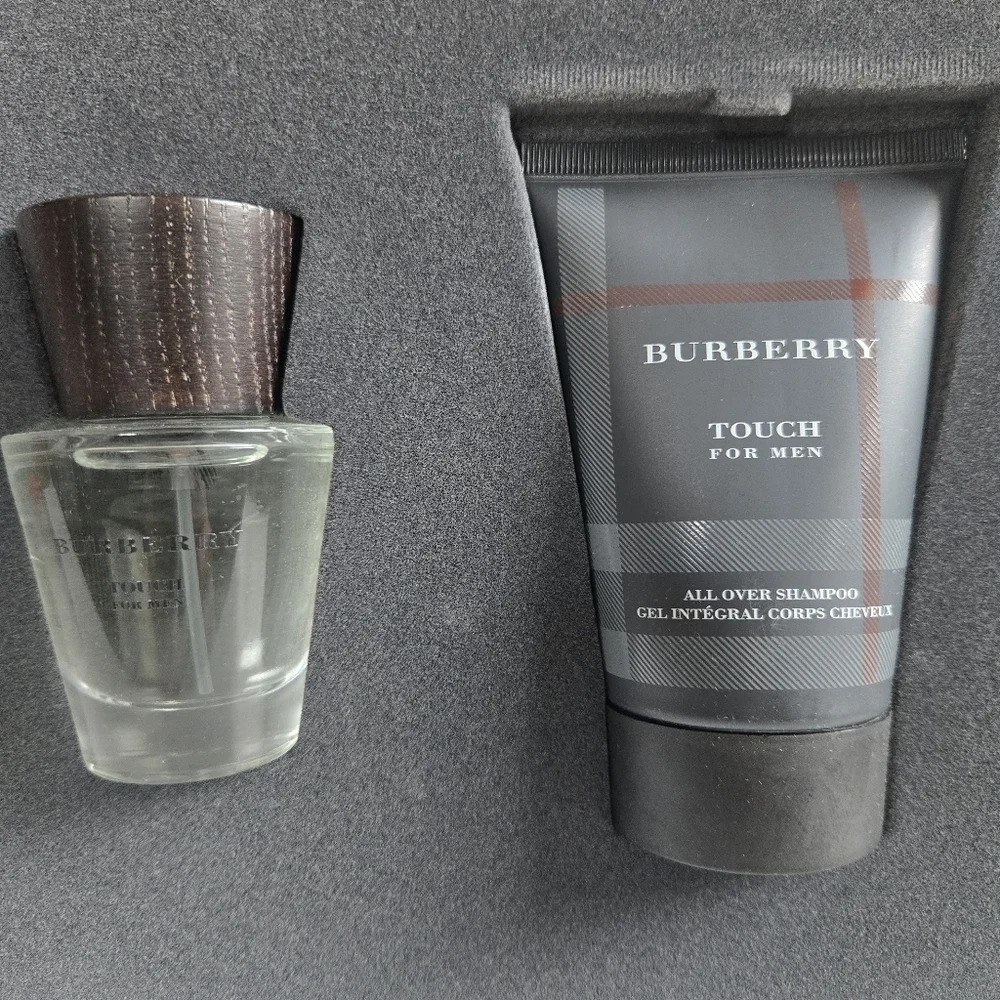 New Burberry Touch 2 Piece Gift Set: 50ml EDT Spray + 200ml All Over Shampoo NIB
